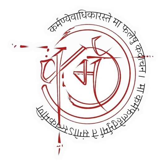 Karma Sanskrit Quote Premium Vinyl Stickers