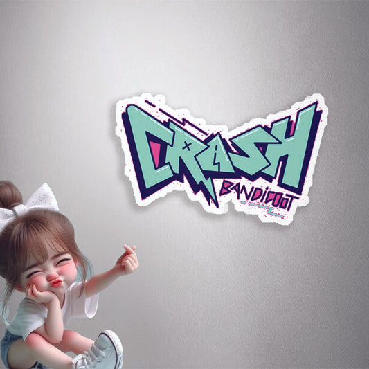 Crash Bandicoot Logo Premium Vinyl Stickers