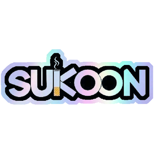 Sukoon Cigarette Style Holographic Stickers