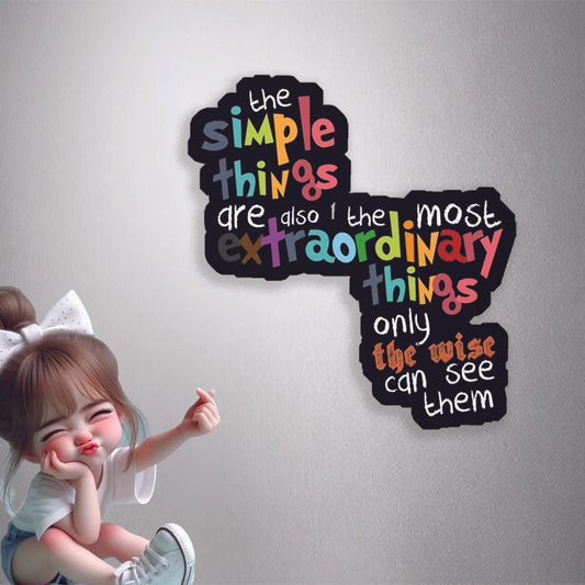 Simple Extraordinary Things Premium Vinyl Stickers