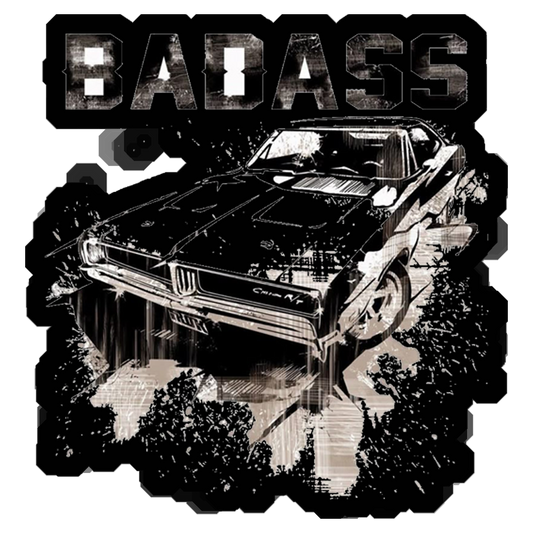 Badass Muscle Car Premium Vinyl Stickers
