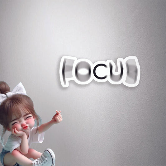 Focus Blurred Vision Premium Vinyl Stickers