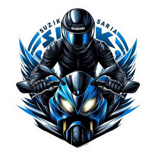 Suzuki Rider Wings Premium Vinyl Stickers