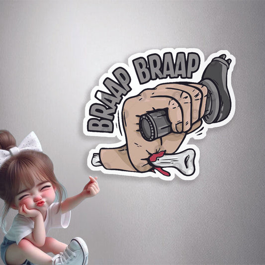 Braap Braap Throttle Premium Vinyl Stickers