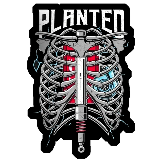 Planted Engine Ribcage Premium Vinyl Stickers
