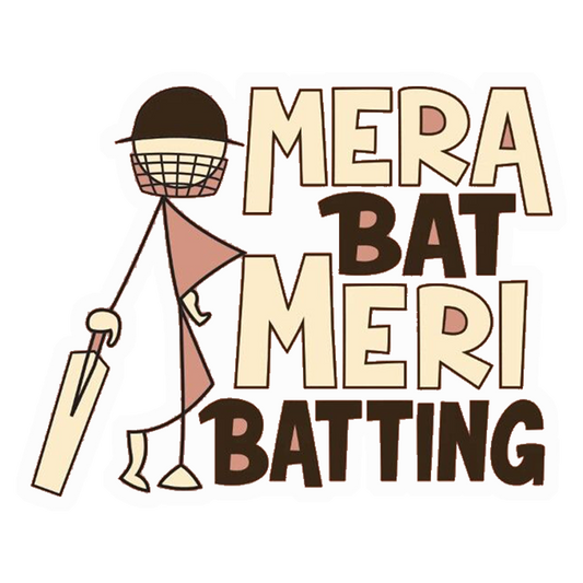 Mera Bat Meri Batting Premium Vinyl Stickers